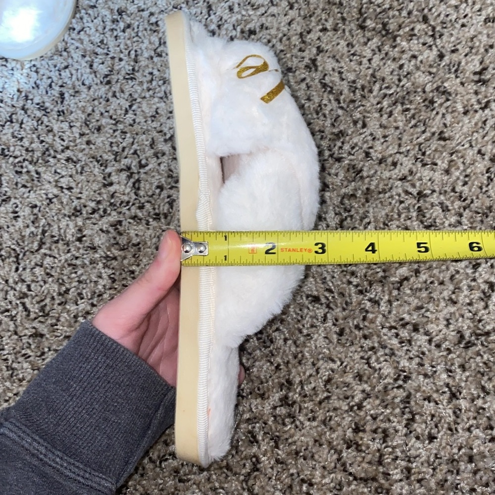 🪼Brand new ivory fluffy “Bride” slippers! - Picture 7 of 7